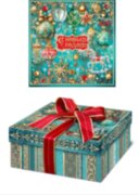 Коробка с крышкой и атласной лентой "Монталь"  KF-14Х 