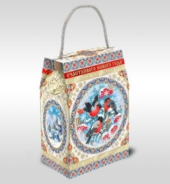 Сумочка «За окошком снегири» 8-68 
