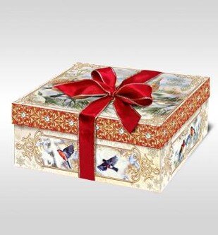Коробка с крышкой и атласной лентой «Кремлёвская» KF-1625-3 